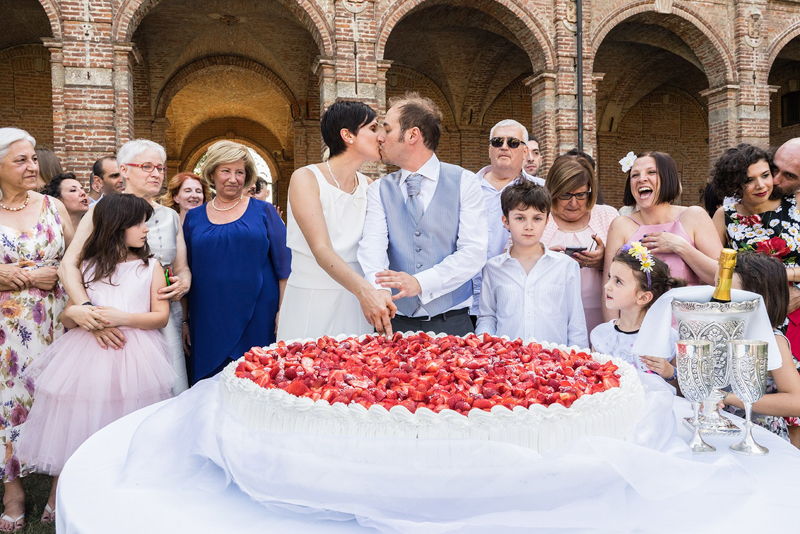 la torta del matrimonio vegano